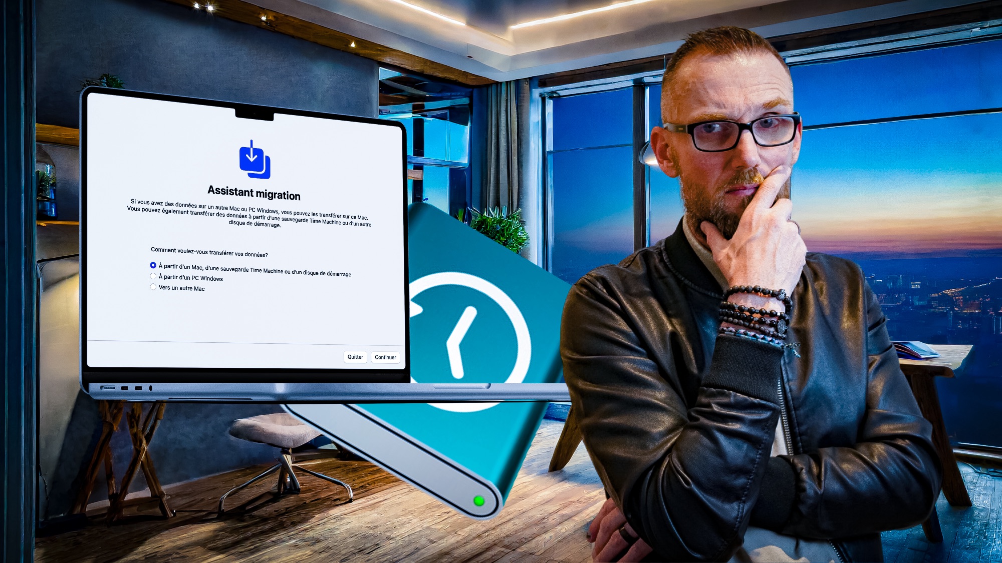 Configurer un nouveau Mac à partir d’une sauvegarde Time Machine
